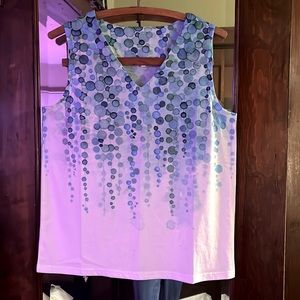 Blue Poke a Dot top